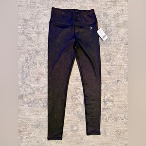 Rebel Athletics Black Rose Gold Leggings